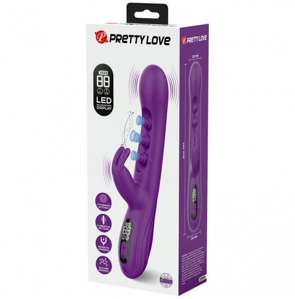 PRETTY LOVE - Sabien LED Display Vibration Thumping Massager (Chargeable - Purple) PRETTY LOVE - Sabien LED Display Vibration Thumping Massager (Chargeable - Purple)